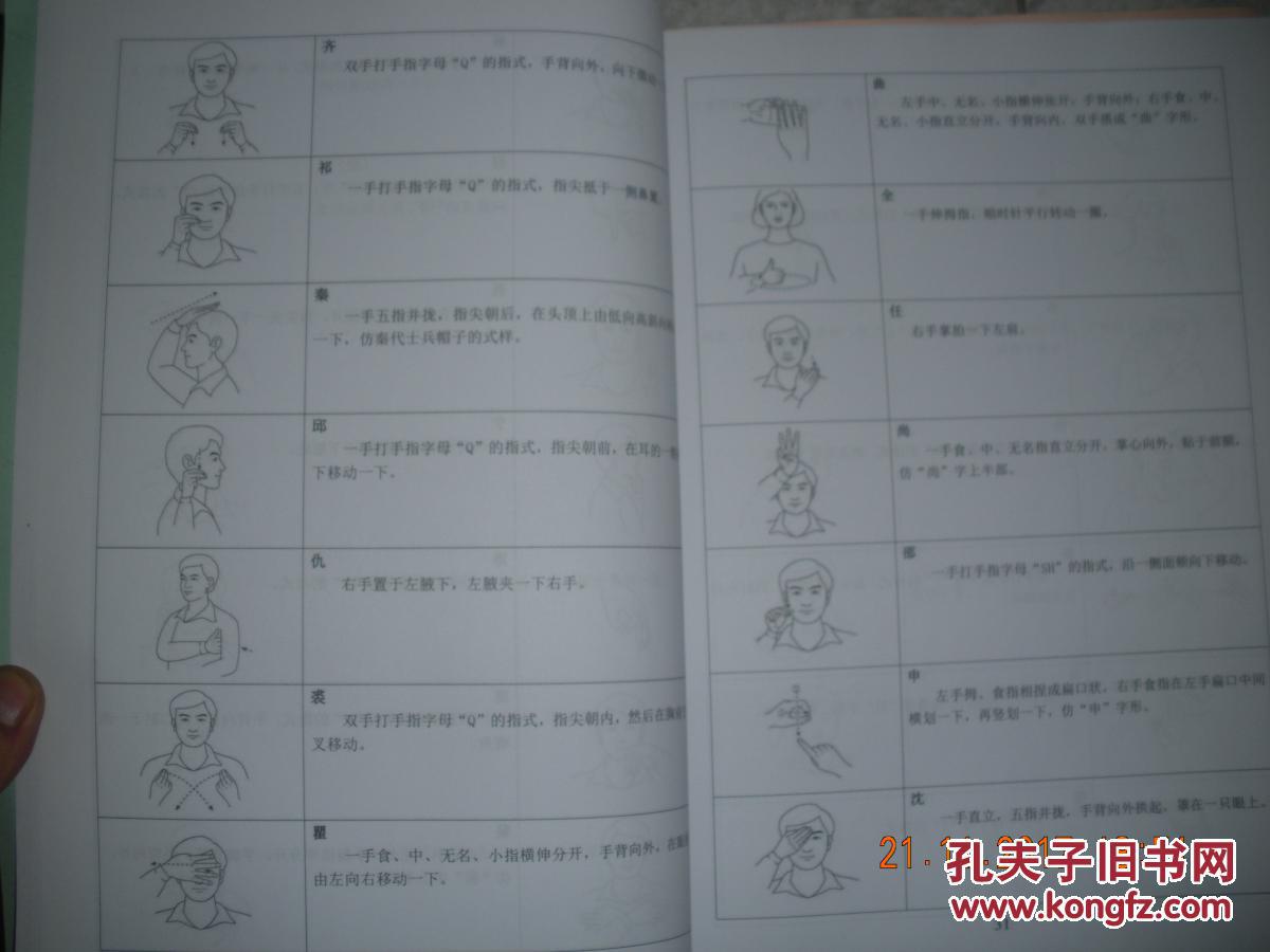 国家通用手语词汇(第一,二,三册试用本) 16开