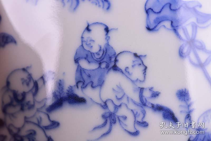明 成化 青花 群童嬉戏 婴戏图纹 碗