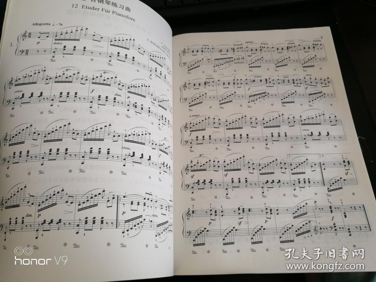 布格缪勒12首钢琴练习曲:作品105