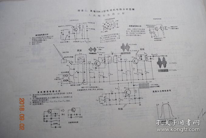 15种国产国产晶体管电视机电原理图与印刷电路图.金星牌b23--1 型.