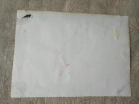 老照片《戏曲人物合影剧照(手工上色)》长20厘