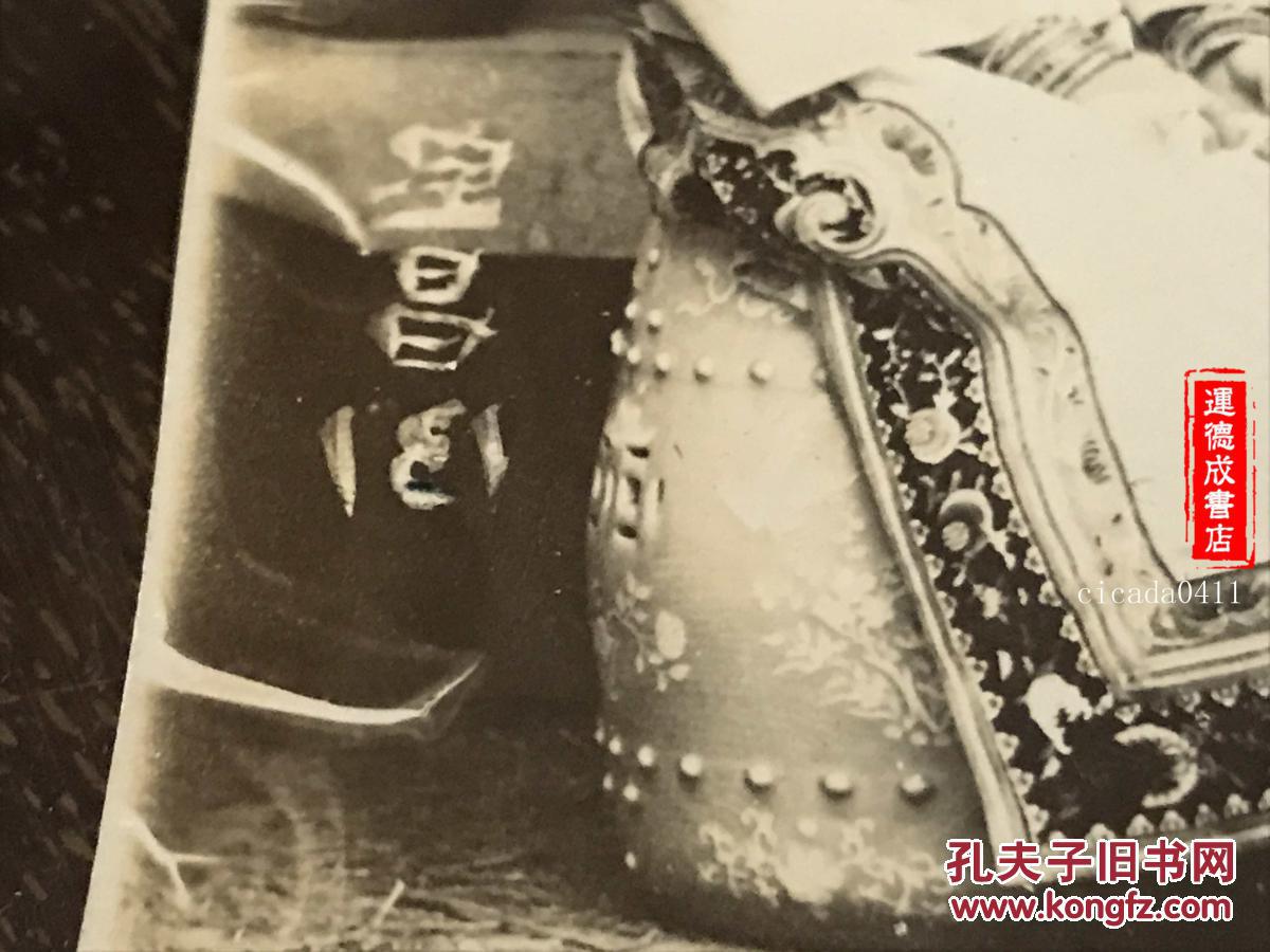e208清朝民国影像宝昌铭官宦人家小姐照缠足美人三寸金莲小脚老照片
