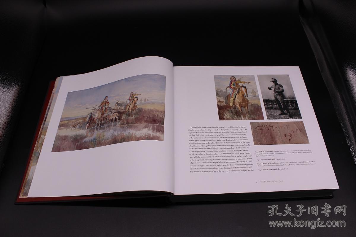 1887-1926 艺术家全集 水彩全集 charles marion russell 水彩画册
