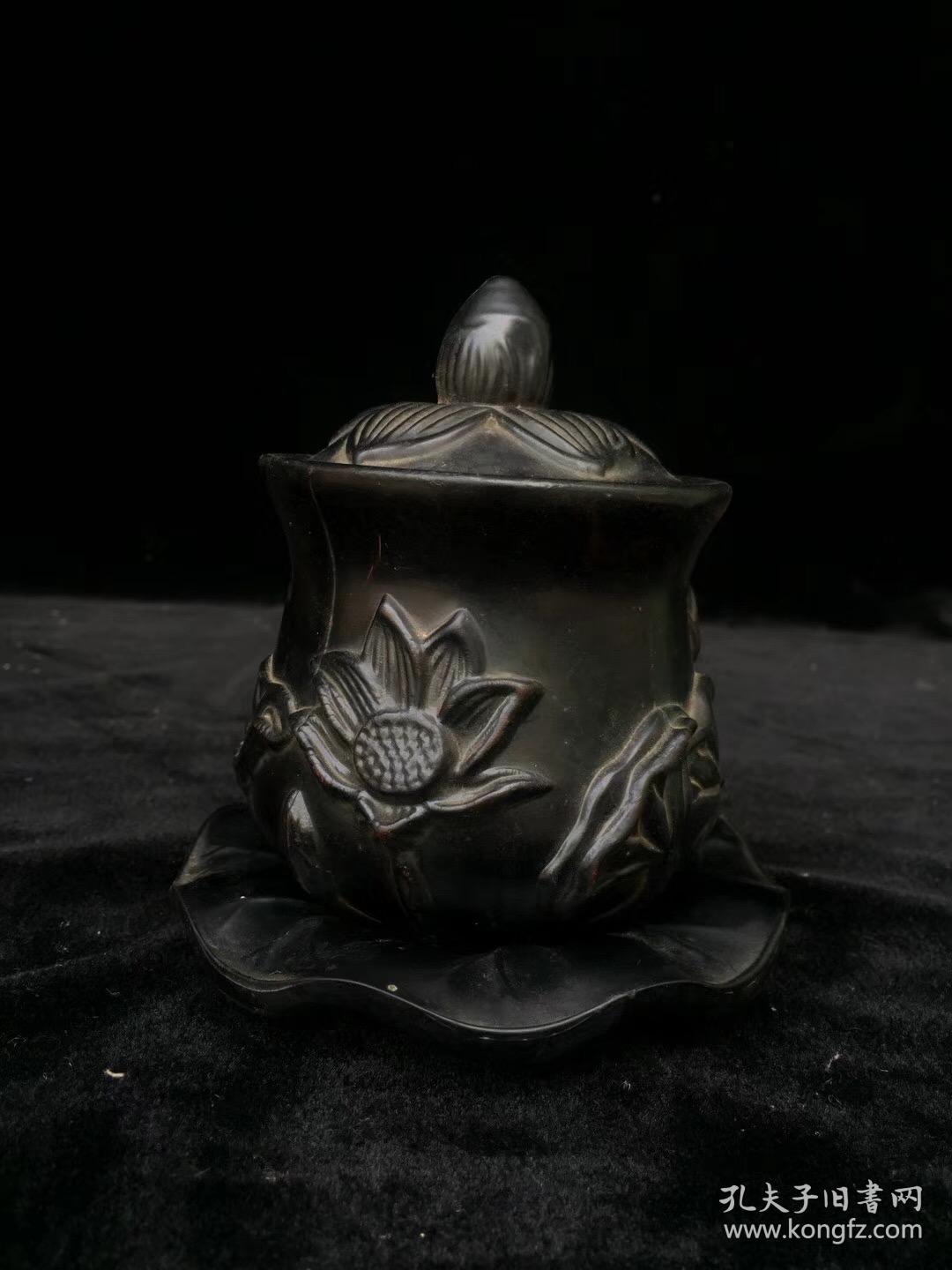 收来的清代琉璃杯