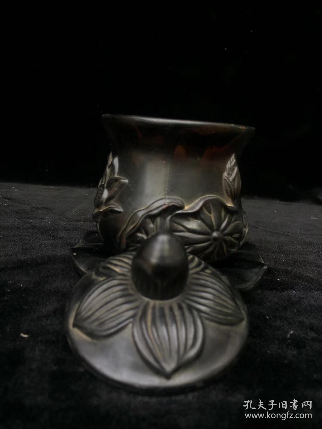 收来的清代琉璃杯