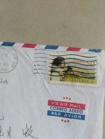 美国邮票  USAirman50(航空实寄封）