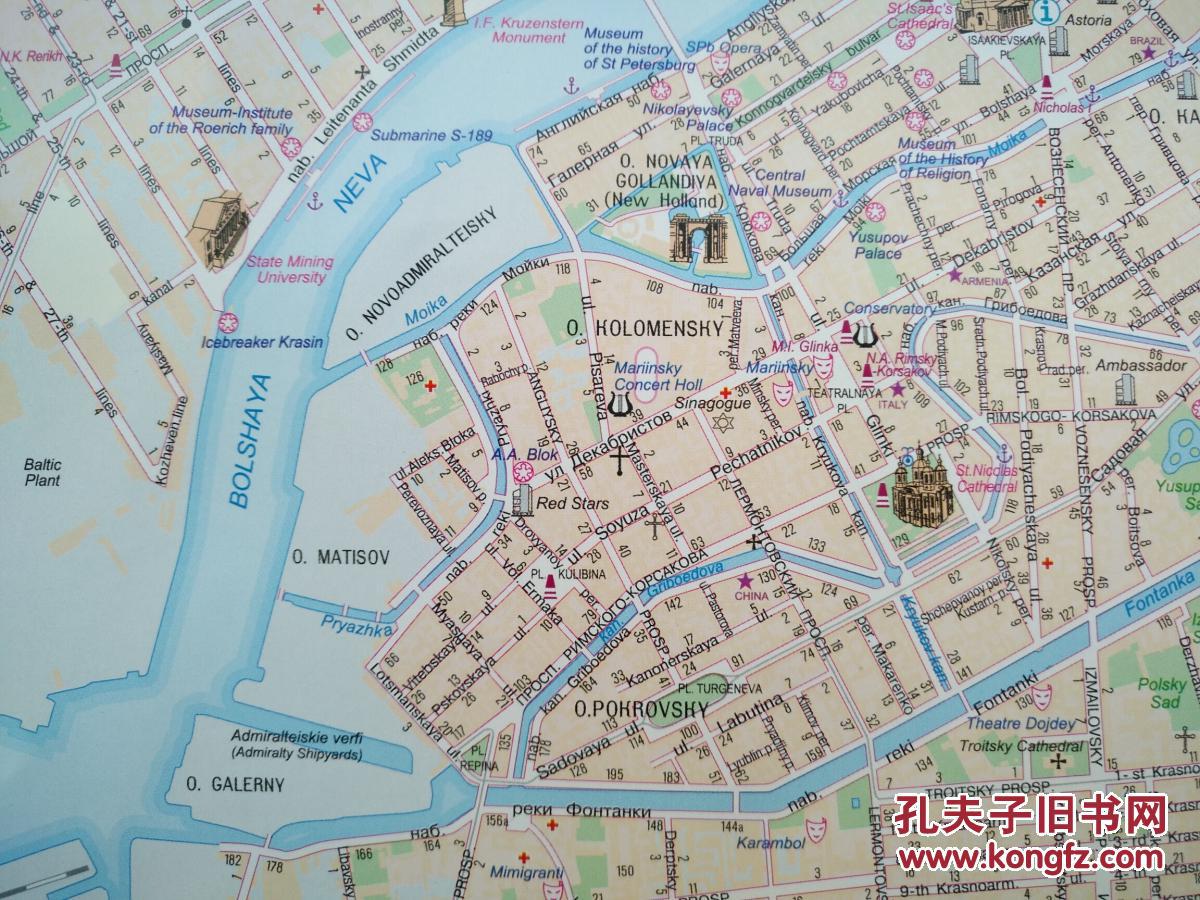 圣彼得堡市地图 圣彼得堡地图 圣彼得堡旅游图