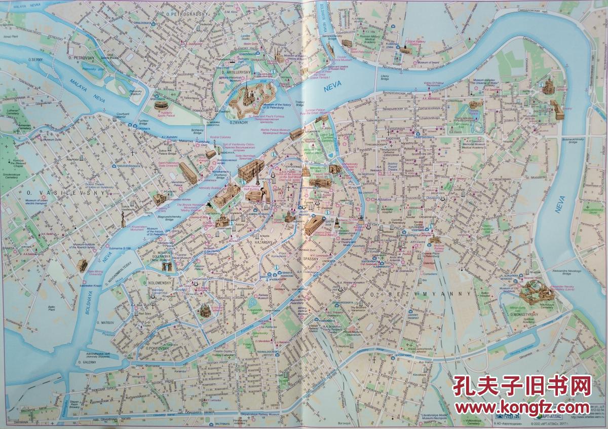 圣彼得堡市地图 圣彼得堡地图 圣彼得堡旅游图