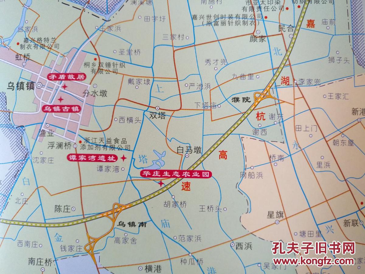 桐乡市交通旅游图桐乡地图桐乡市地图嘉兴地图
