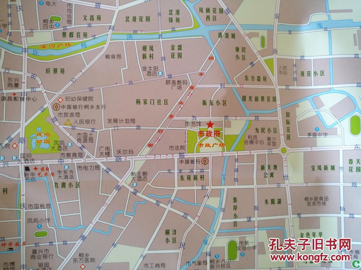 桐乡市交通旅游图 桐乡地图 桐乡市地图 嘉兴地图