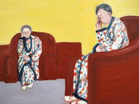 美院收回油画家王若尹老师的油画一批,纯手工