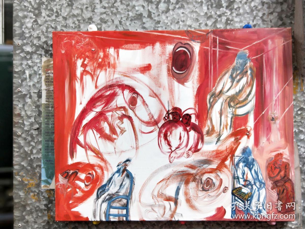 美院收回油画家王若尹老师的油画一批,纯手工