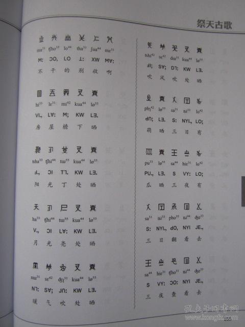 傈僳族音节文字文献译注---祭天古歌