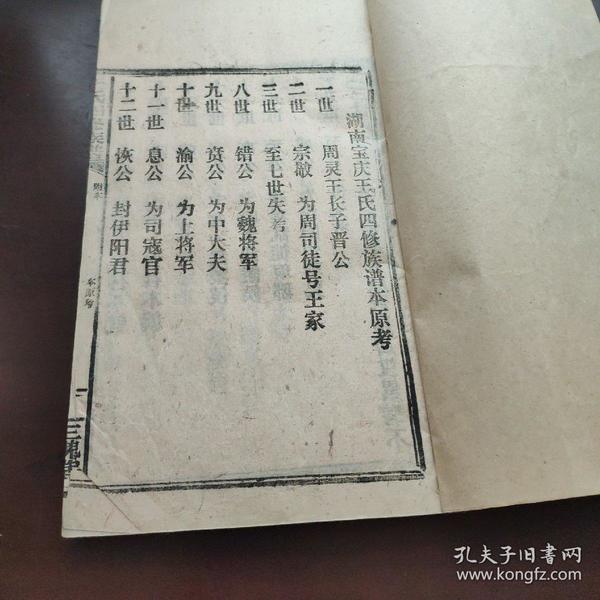 王氏族谱
