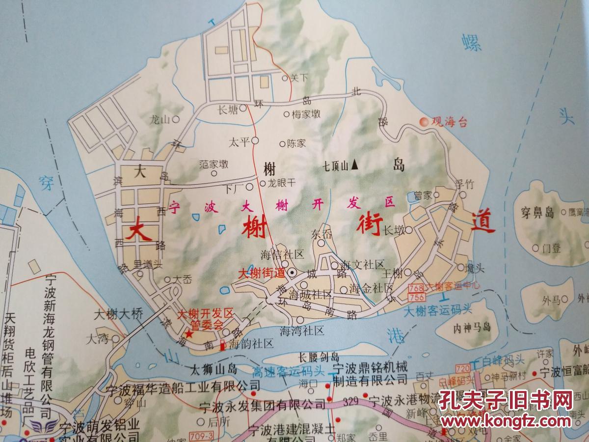 宁波市北仑区交通旅游图 北仑地图 北仑区地图 宁波地图