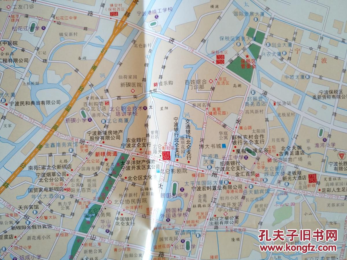 宁波市北仑区交通旅游图 北仑地图 北仑区地图 宁波地图