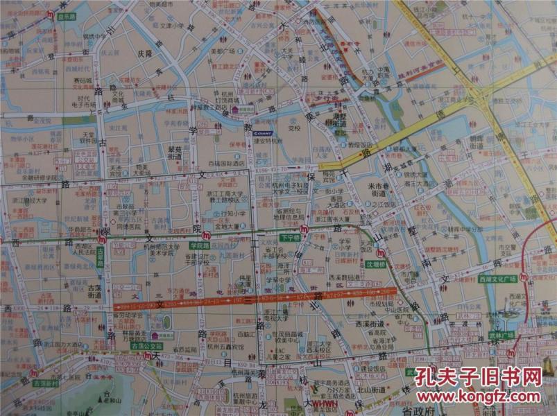 2018杭州市区图 杭州详图 对开地图杭州十区图