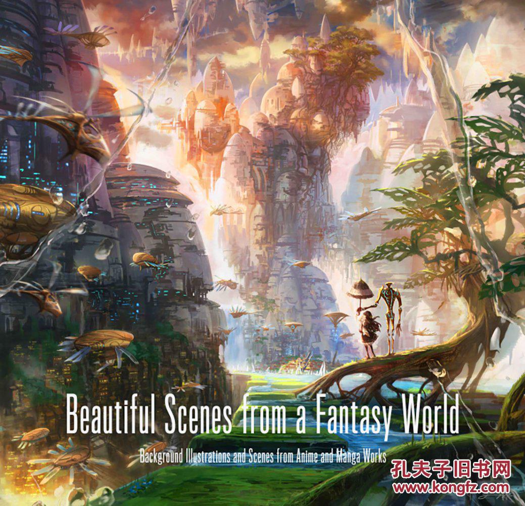 原版beautiful scenes from a fantasy world 幻想世界美丽场景插画集
