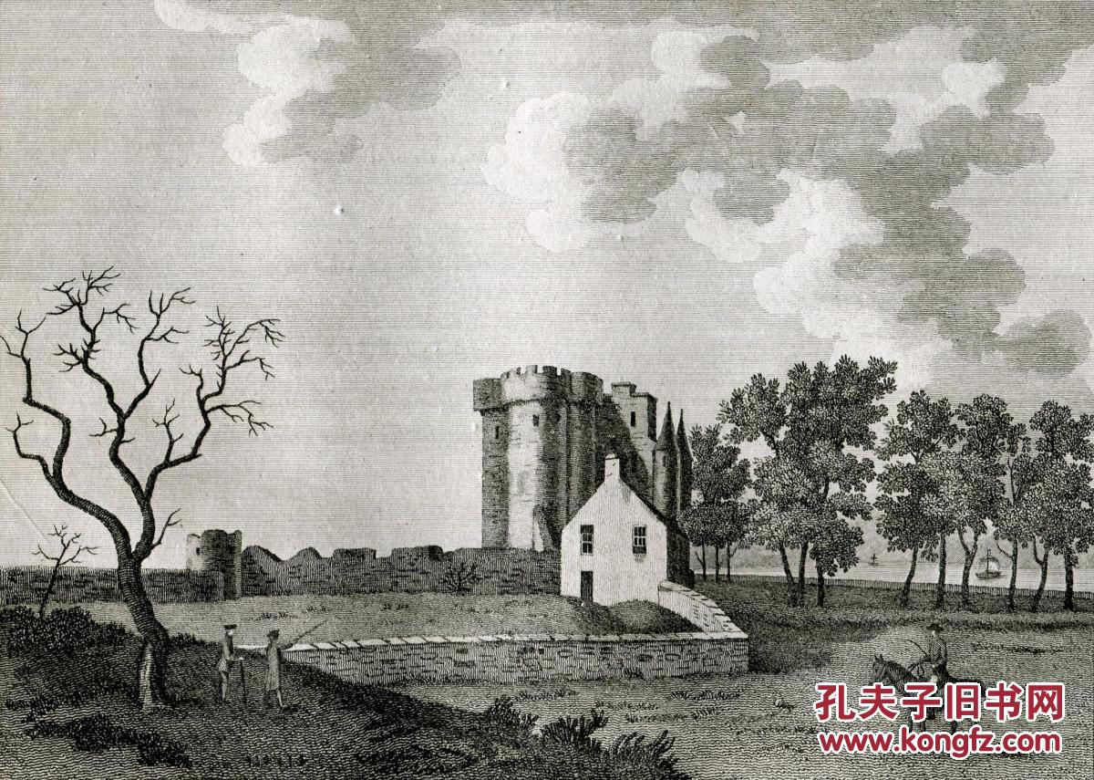 1790年铜版画《因奇德拉城堡》26.5×19厘米