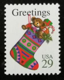 外邮：美国“爱圣诞问候”邮票（新）