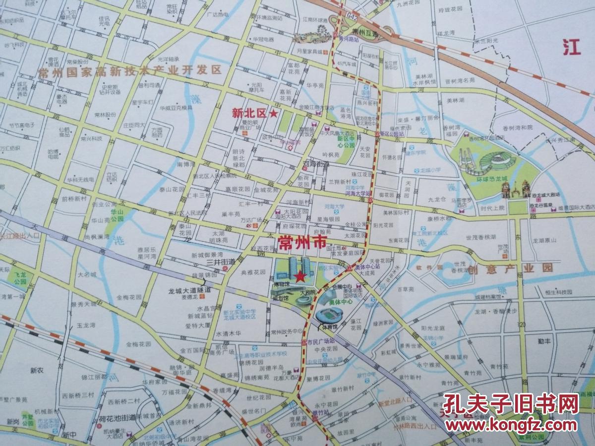 常州市交通旅游图 2018年 常州地图 常州市地图 常州旅游图