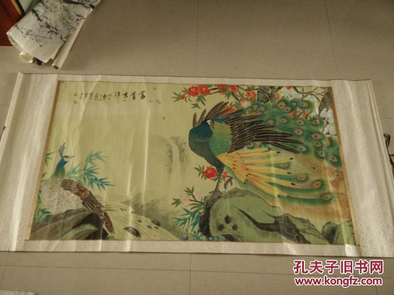 著名画家王飞,值得珍藏,80*150老字画,纯手绘,墨色层次这是大师啊