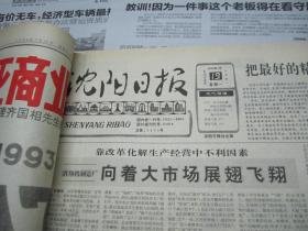 （生日报）沈阳日报1993年7月19日