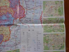 保定市交通旅游图 10年代 2开 英伦男仕医院版