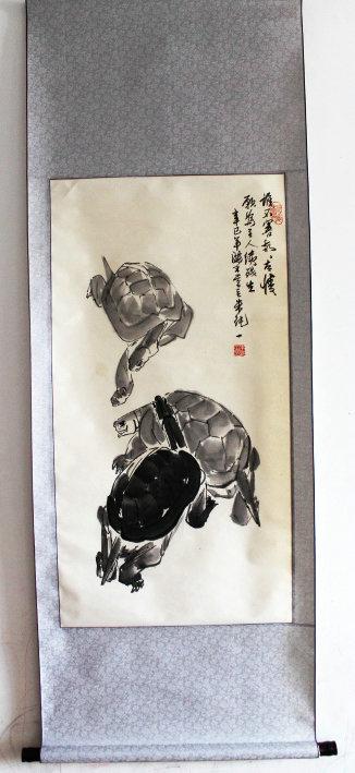 朱纯一龟寿图