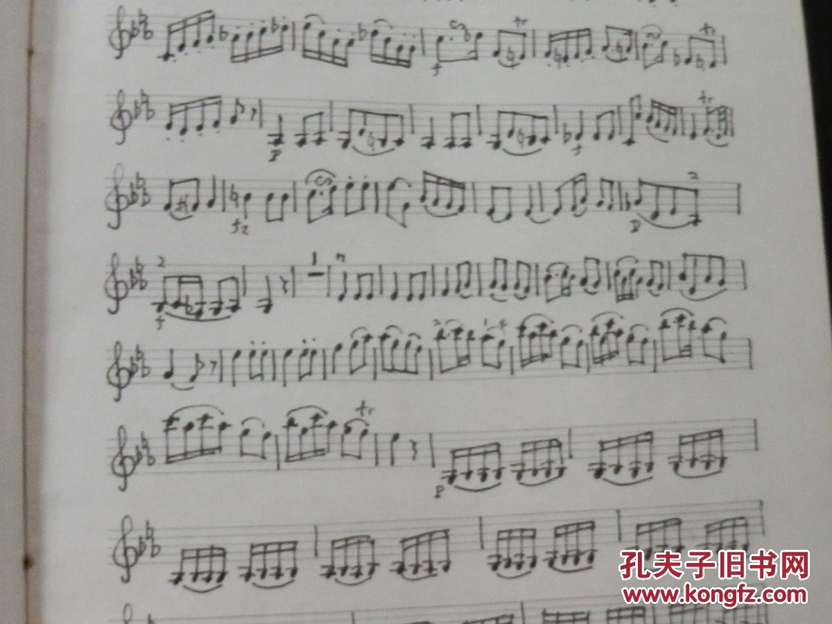 五线谱 手写本