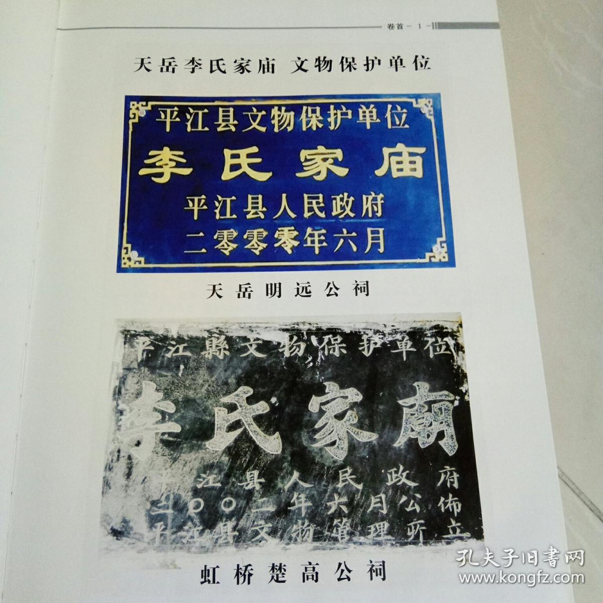 天岳李氏春秋_天岳李氏文化_孔夫子旧书网