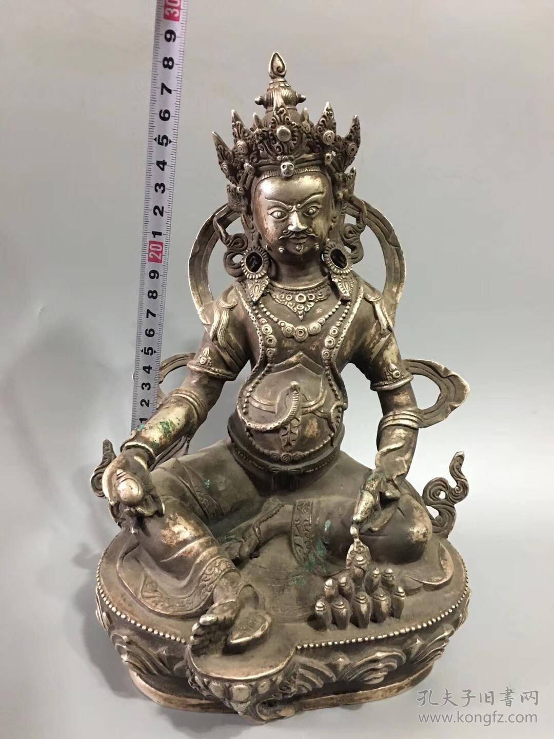 白铜雕像黄财神特价包邮