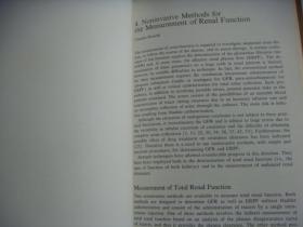 英文原版科学书 RENAL FUNCTION TESTS:C
