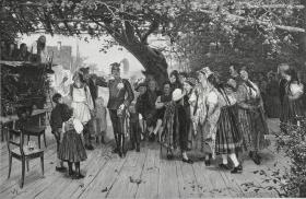 1886年木口木刻版画《假日》 41×28厘米