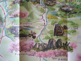 龙南县旅游手绘地图 龙南地图 龙南县地图 龙南