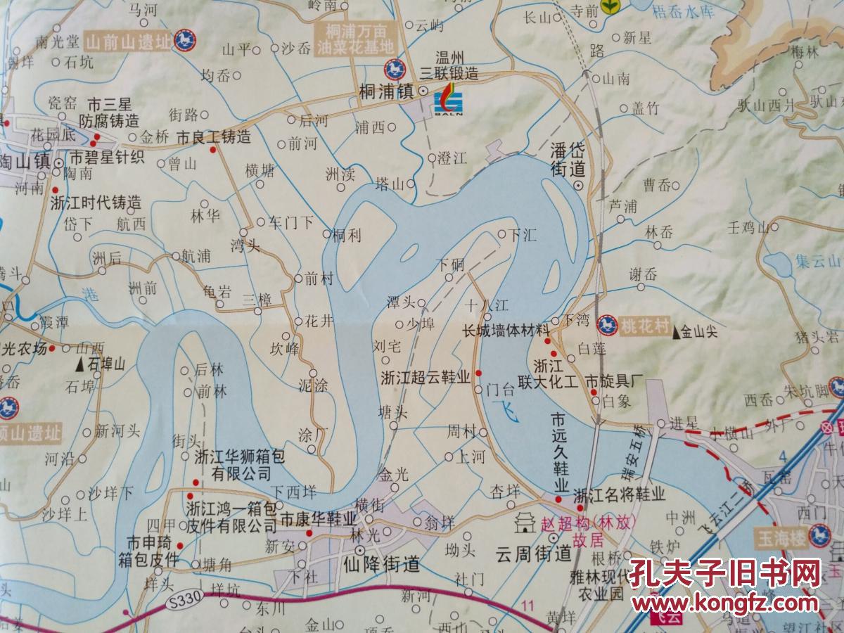 瑞安市交通旅游图 2016年 瑞安地图 瑞安市地图 温州地图图片