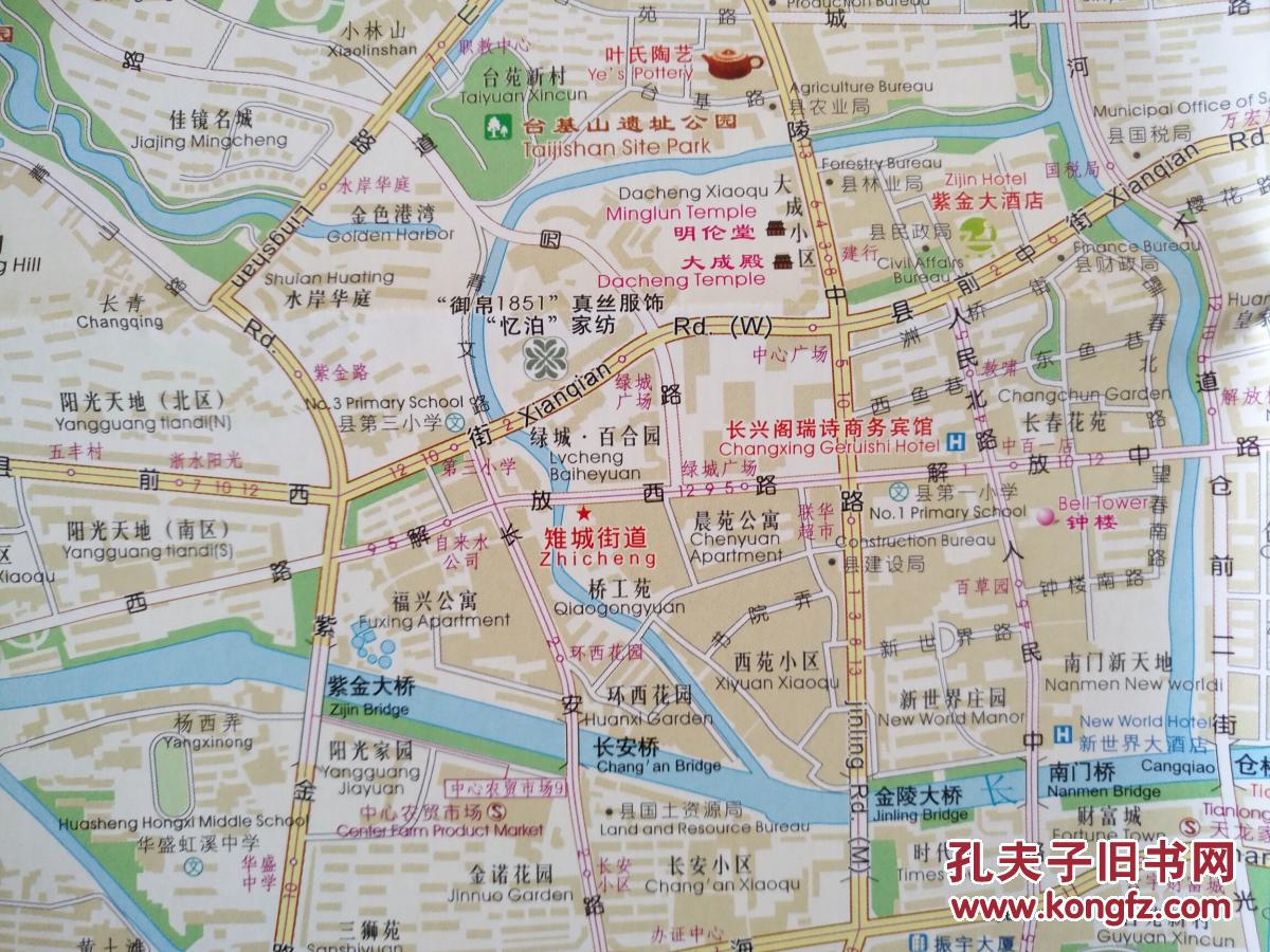 长兴县交通旅游图 长兴地图室长兴县地图 湖州地图图片