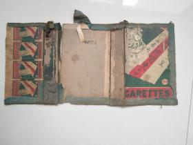民国红印牌烟标（古书的保护盒）