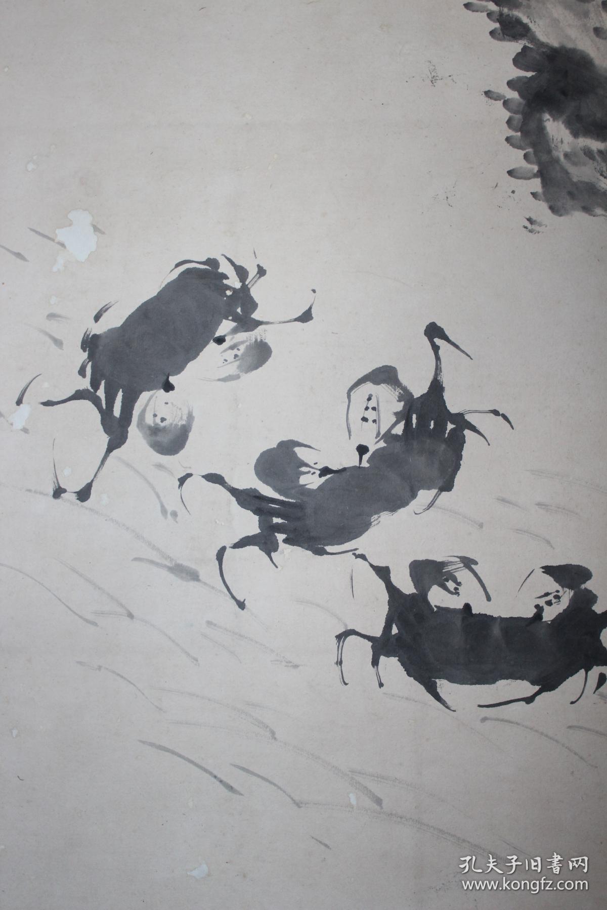 清中期著名画家 官直隶河工州判 南京人 司马钟《兰蟹