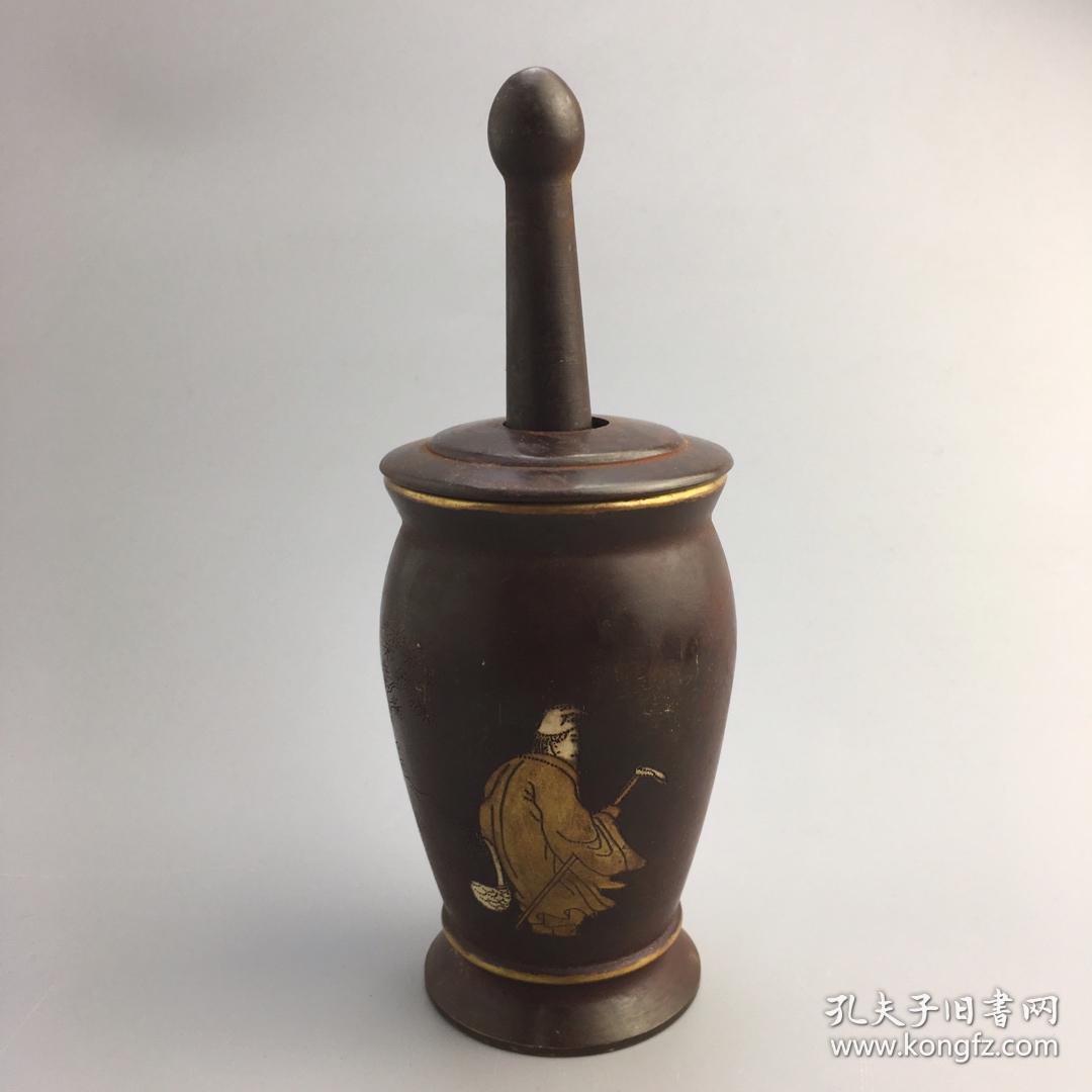 李时珍采药图捣药罐