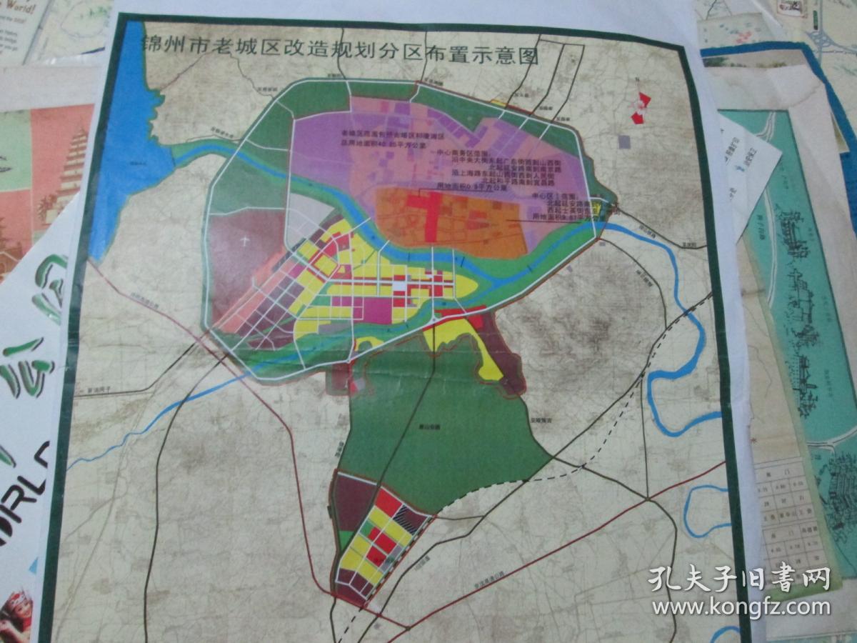 锦州地图锦州市老城区发行规划分区布置示意图请看图片