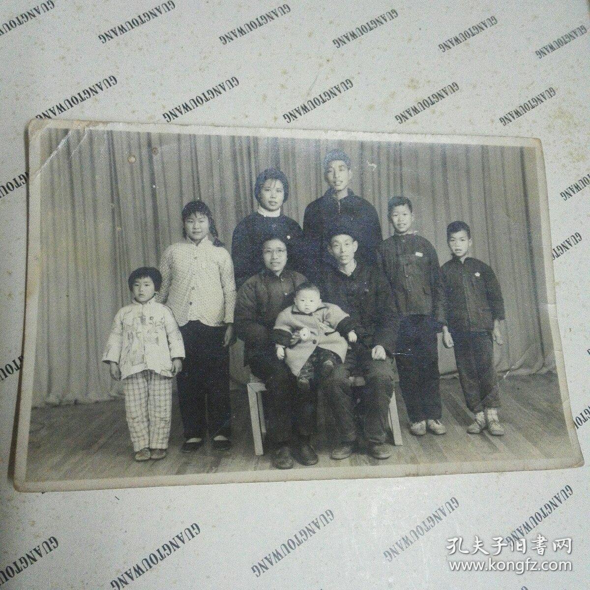 五六十年代 家庭合影 玻璃底片