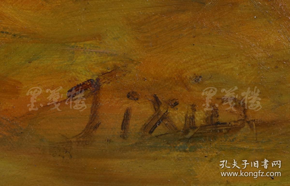 山东省美术家协会会员季鑫油画作品金黄一幅尺寸60cm100cm作品由中国