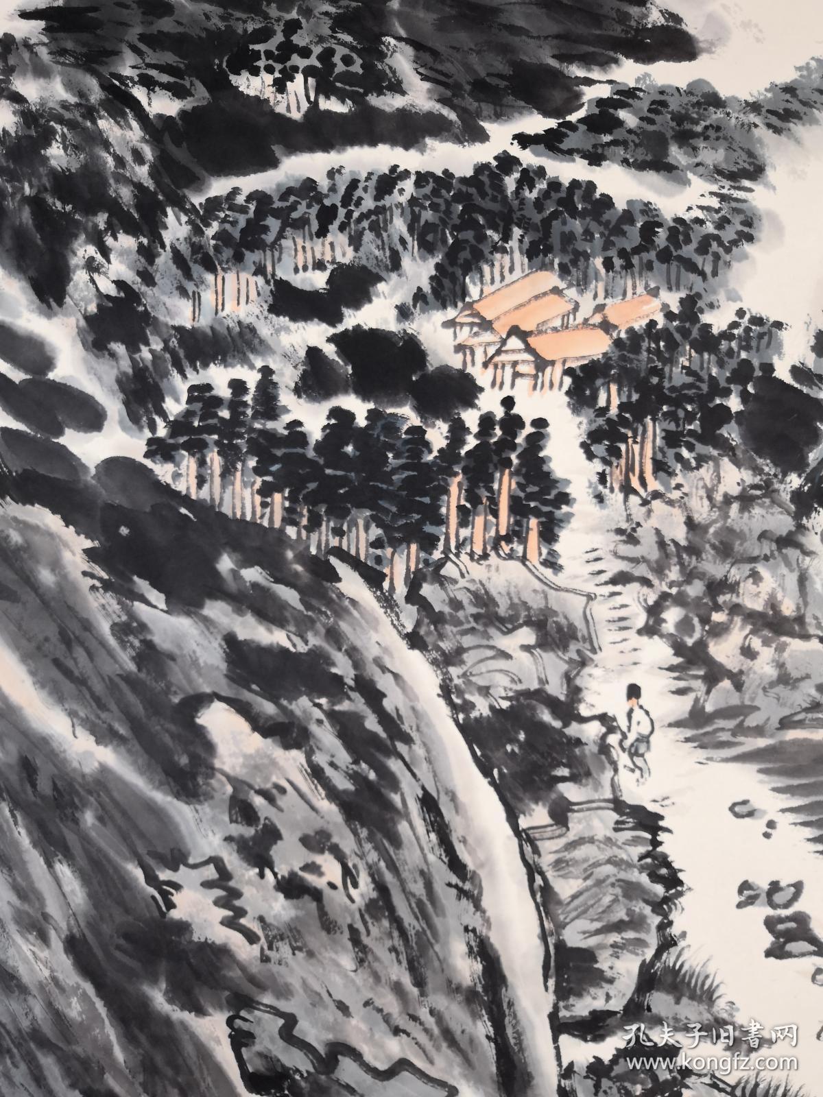 中国现代著名国画大师【陆俨少】之二,山水画, 艺术品
