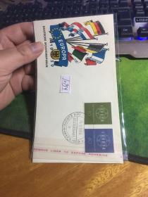 1959年，欧罗巴外国信封，纪念，20190503