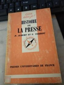 HISTOIRE DE LA PRESSE[外文原版】