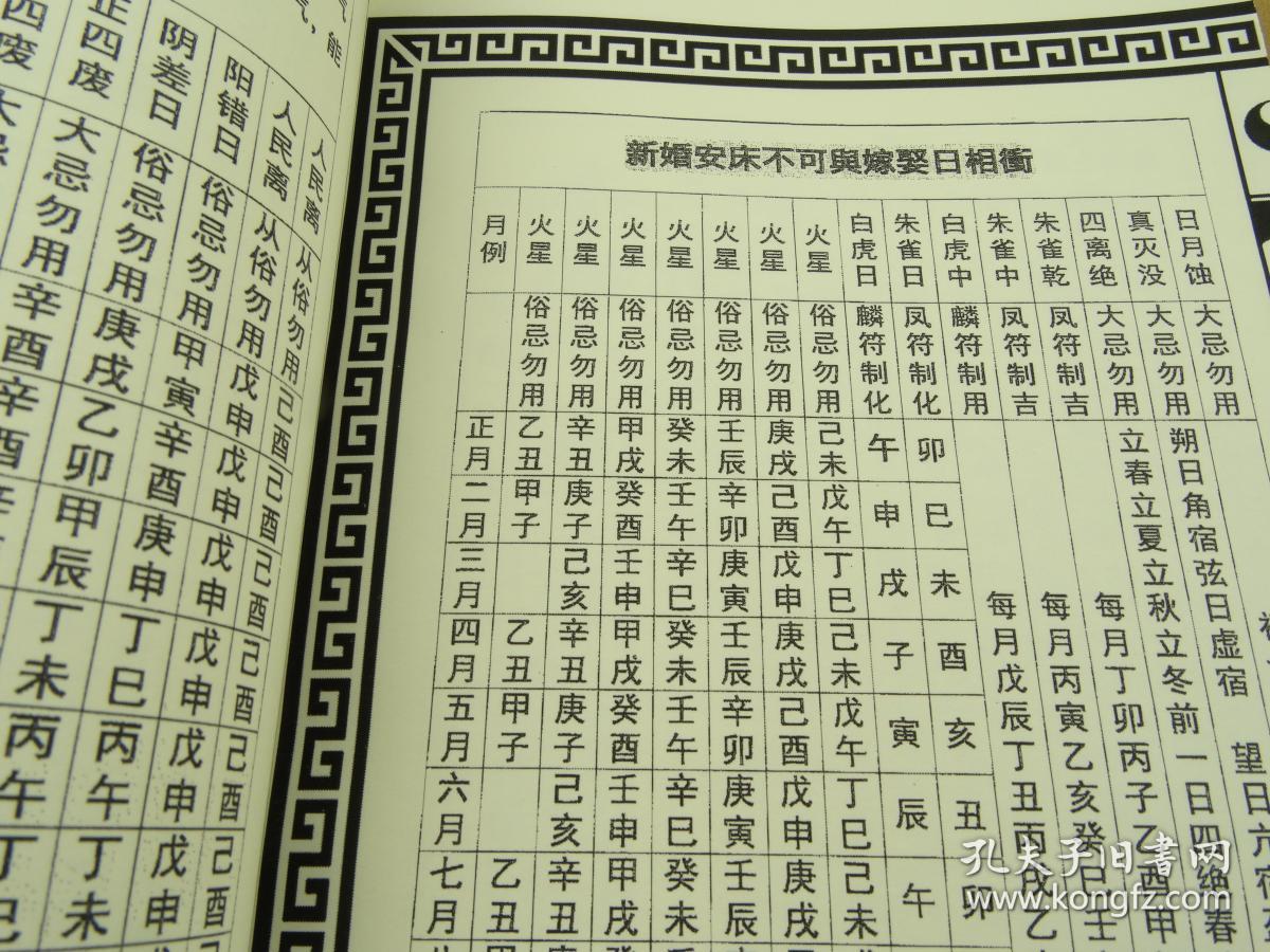 嫁娶择日详解 上下册全 民俗看日子结婚择吉 16开大字