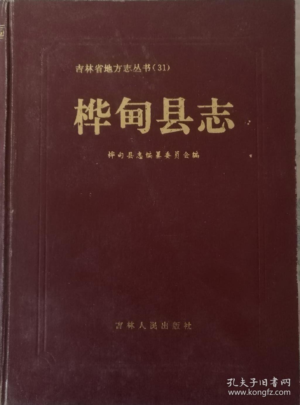 桦甸县志吉林人民出版社1995版正版