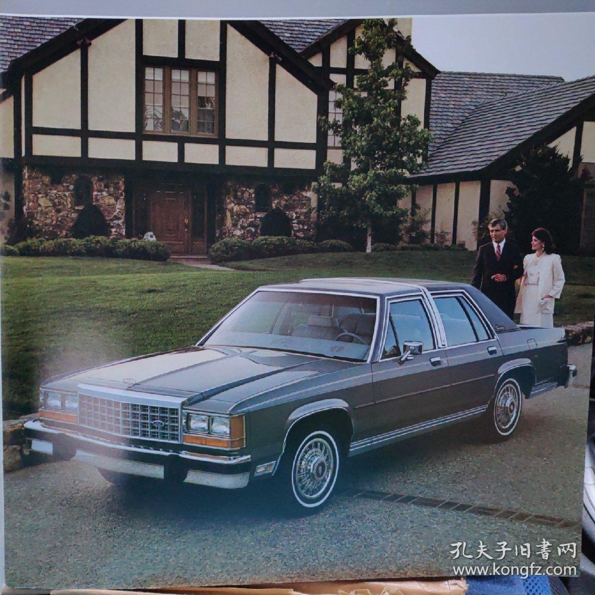 1986年 ford 福特 汽车 ltd crown victoria轿车 样本 目录 宣传册
