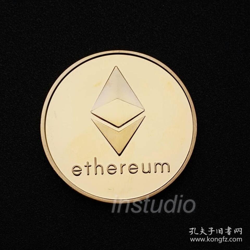 以太币ethereum coin 硬币纪念币金币银币以太坊挖矿工艺品摆件